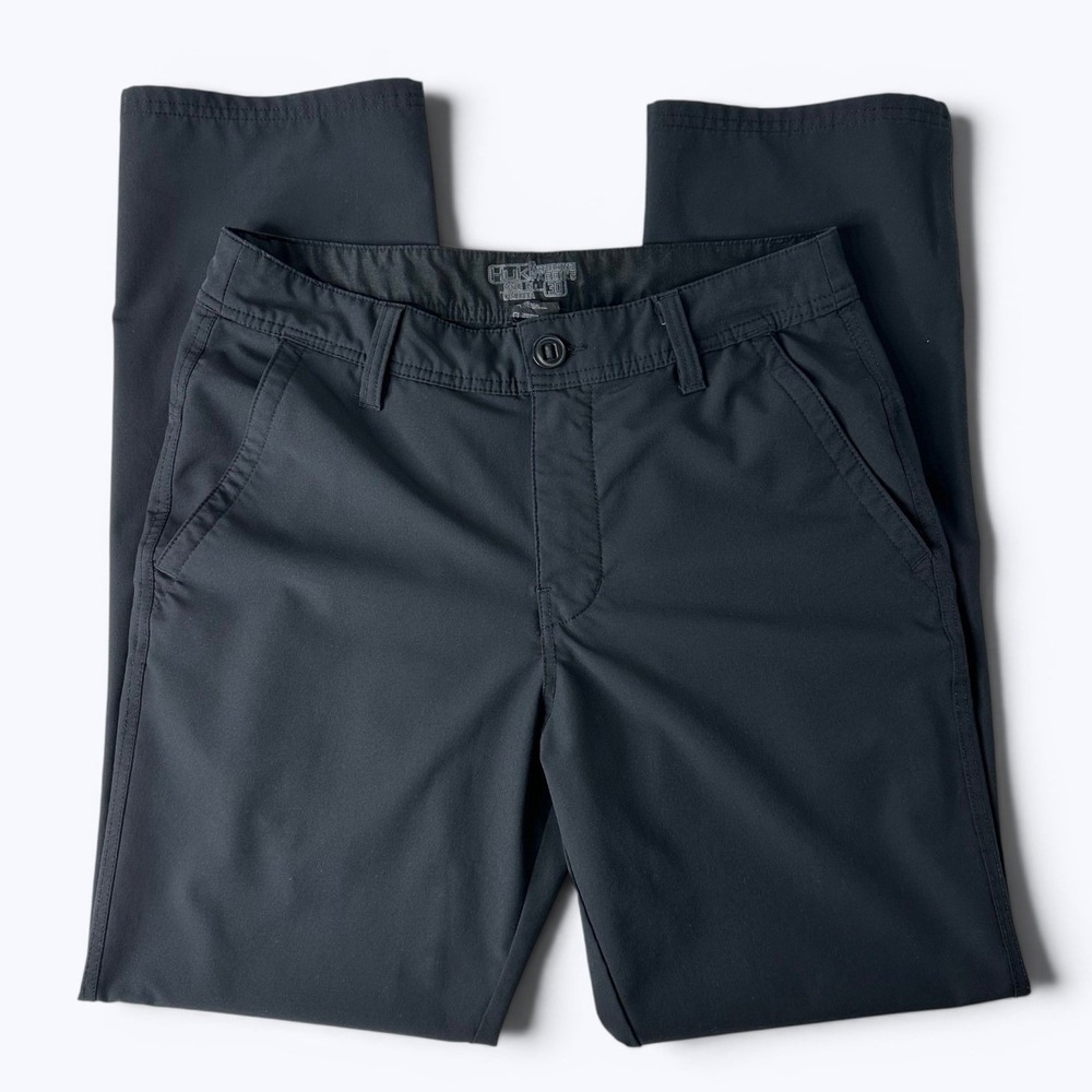 Huk Performance Fishing Pants Black Quick Dry Lightweight Outdoor Mens‎ 30